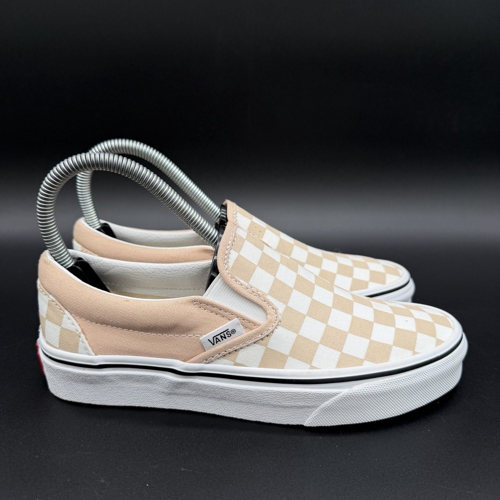 Vans Classic Slip-On Color Theory Checkerboard Peach Womens Size 6